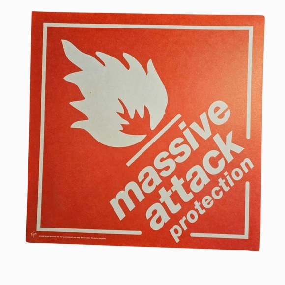 Massive Attack Protection 12x12 Double Sided Flat Promo Poster 1995 Trip Hop - Picture 2 of 3